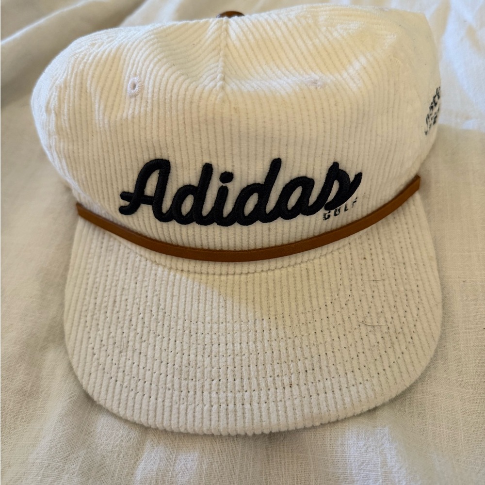 Adidas Cream and Brown Golf Cap